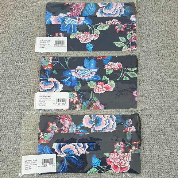 Johnny Was Accessories - New Johnny Was Face Mask Bundle Boho Floral Print